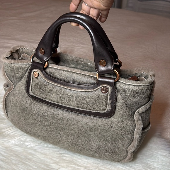 Celine Shearling Boogie Bag Taupe - Picture 1 of 17